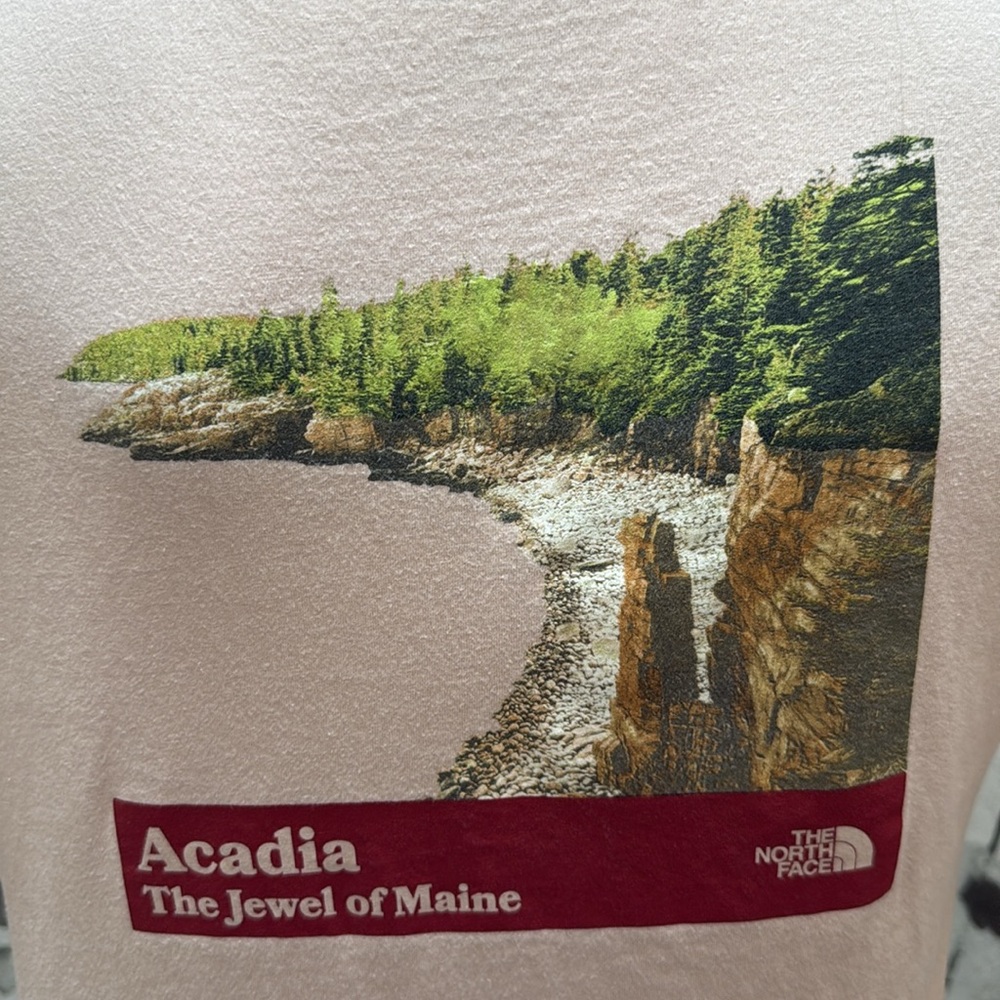 Women’s The North Face Acadia - The Jewel of Maine National Park T-Shirt. Size S - Picture 3 of 10